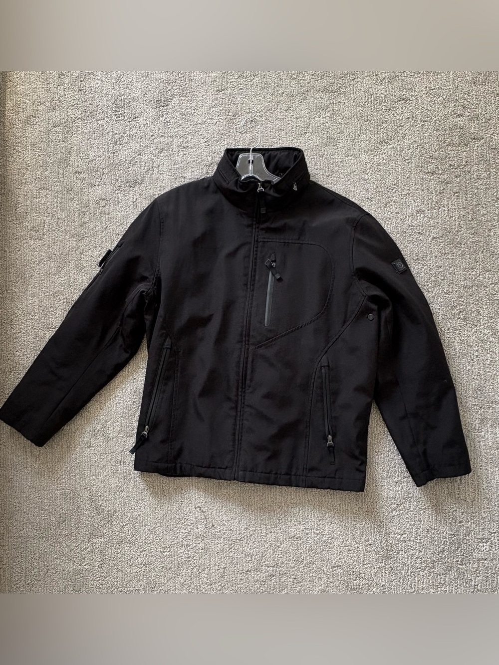 T-Tech by Tumi Men's Black Softshell Travel Jacket Large